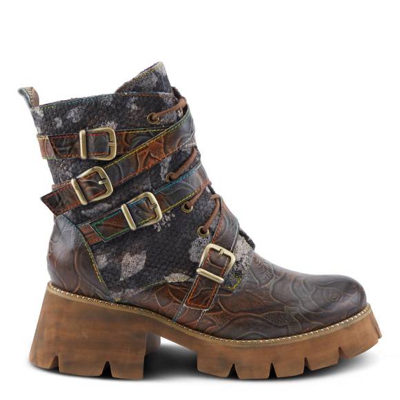 NEW SPRING STEP SHOES women's l’artiste arce boot in brown multi - Picture 5 of 7